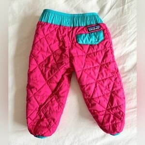 Patagonia Reversible Snow Pants, Fox in the Forest Print, 6-12 M